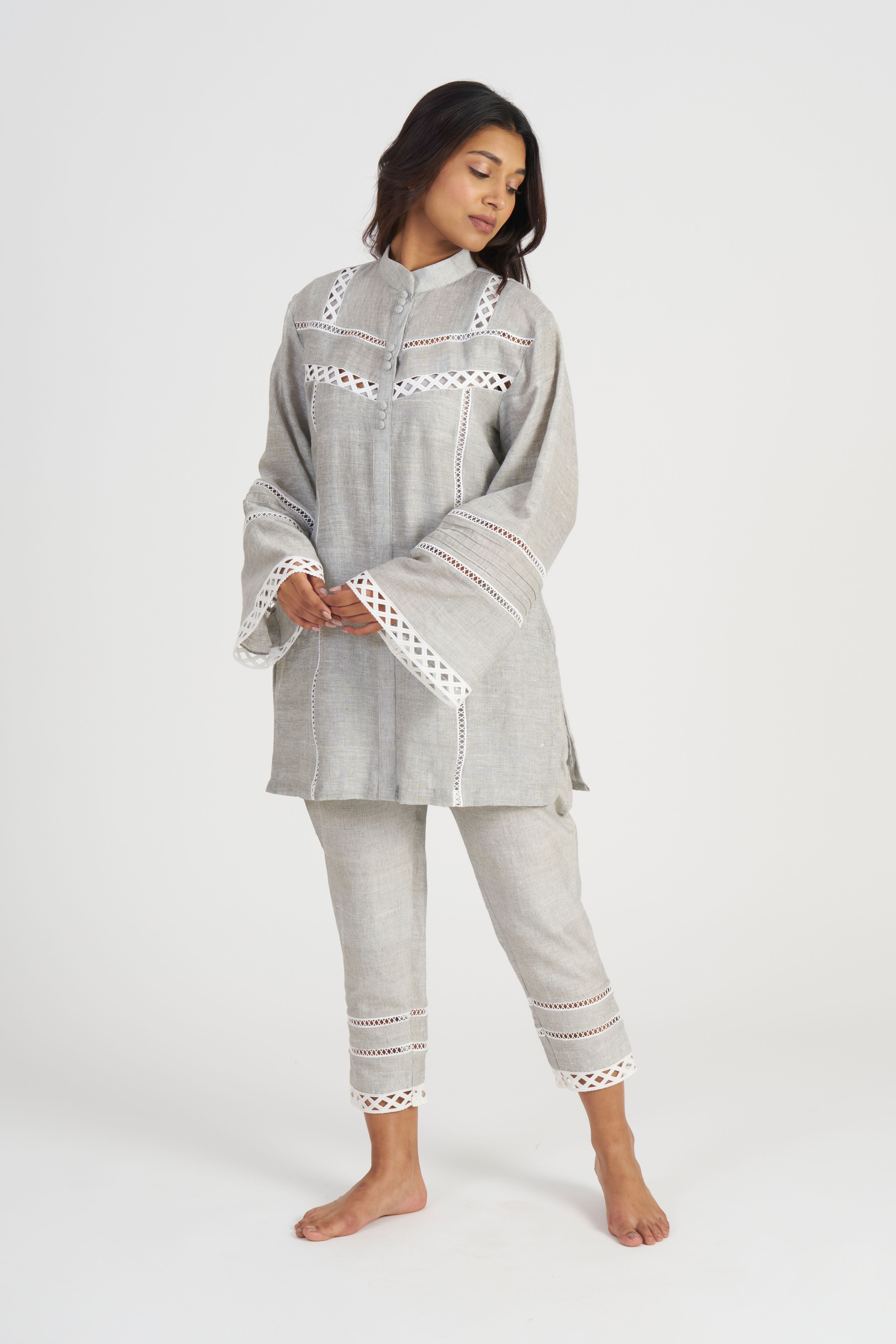 Grey Ava Rose Co-Ord Set