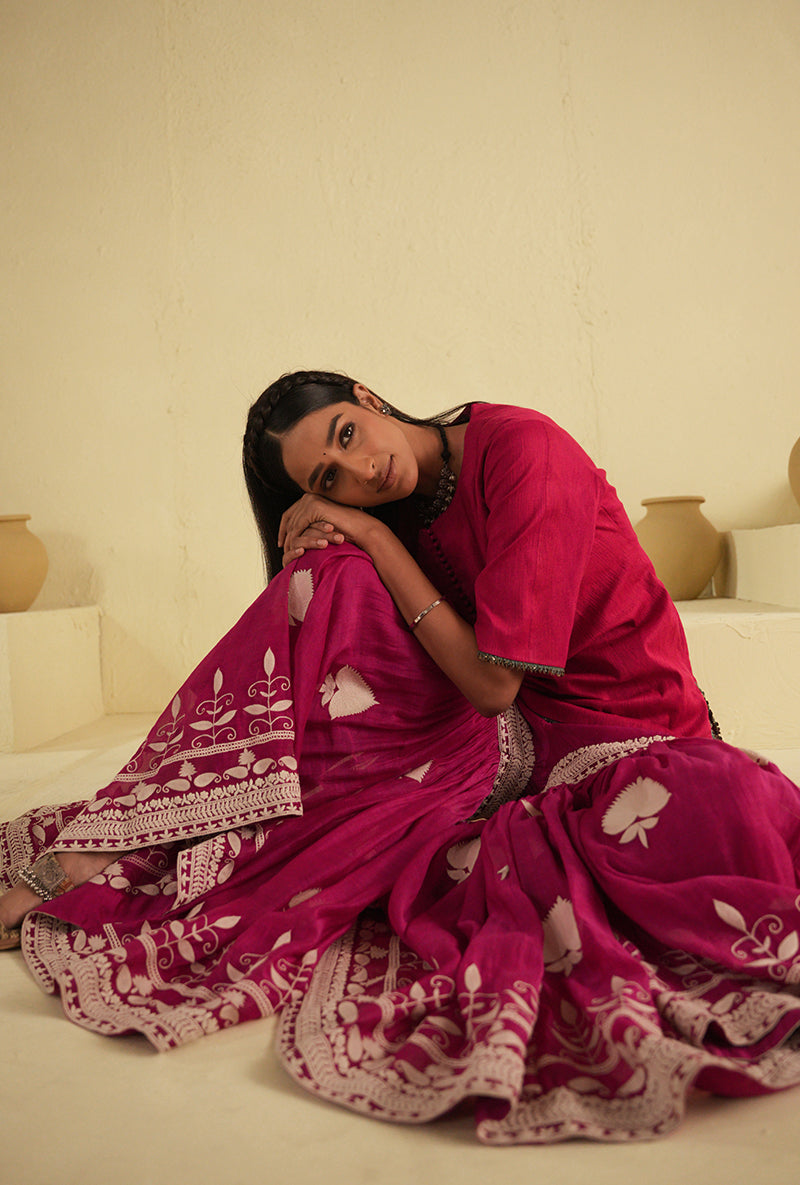 Hot Pink Noorie Gharara Set