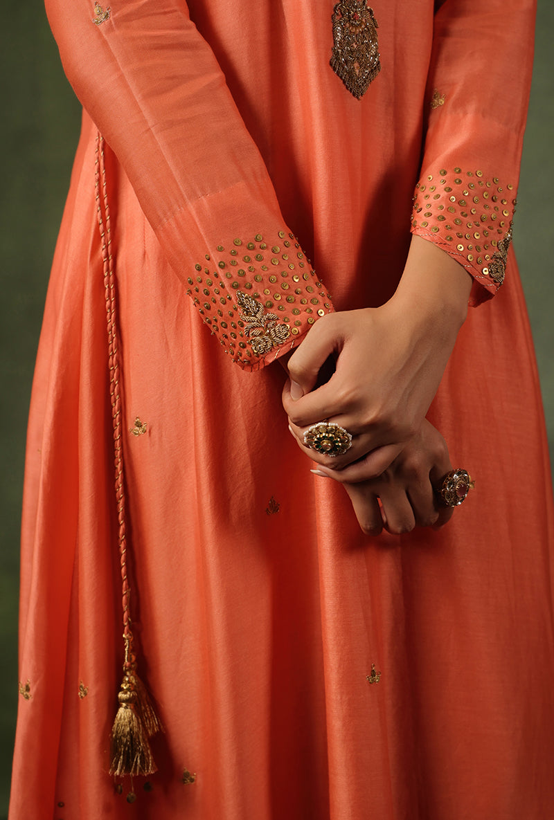 Peach Paan Buta Ishq Kurta Set