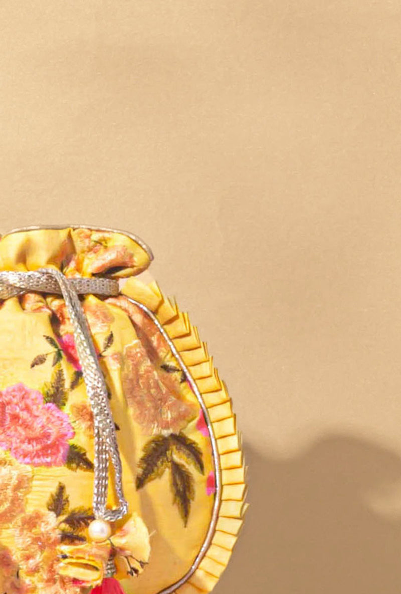 Candy Crush Potli Bag- Yellow
