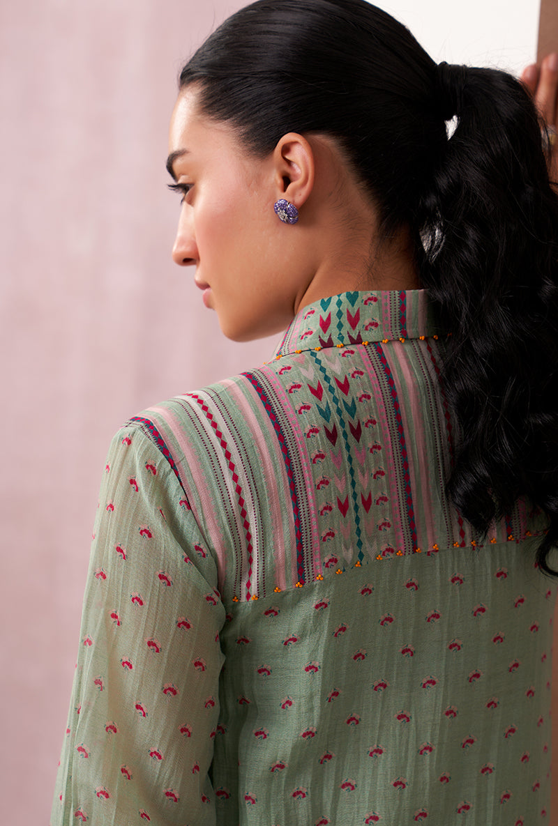 Aqua Collar Mahira Co-ord Set