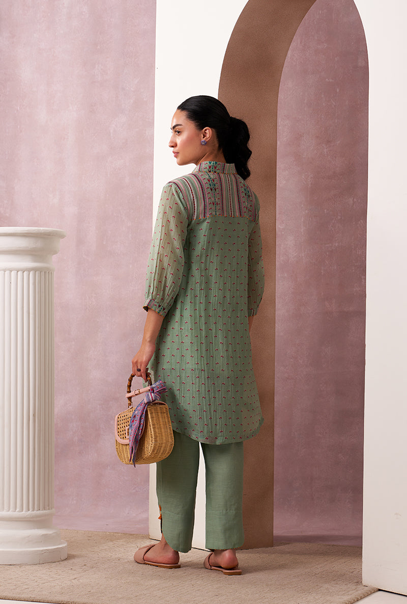 Aqua Collar Mahira Co-ord Set