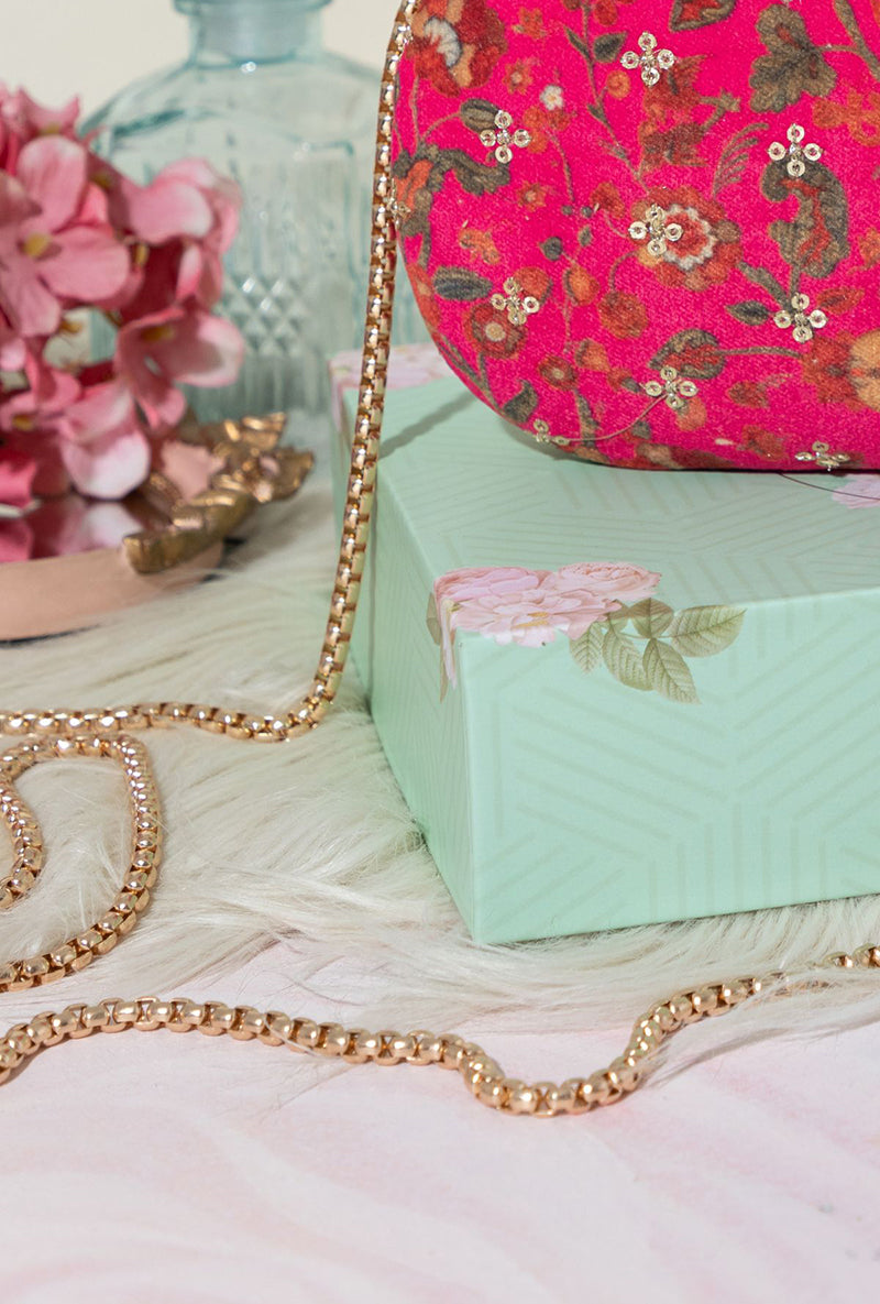 Eva Capsule Clutch- Pink