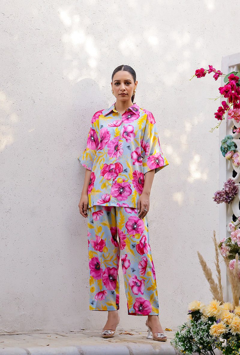 Mint Garden Printed Magnolia Co-ord Set