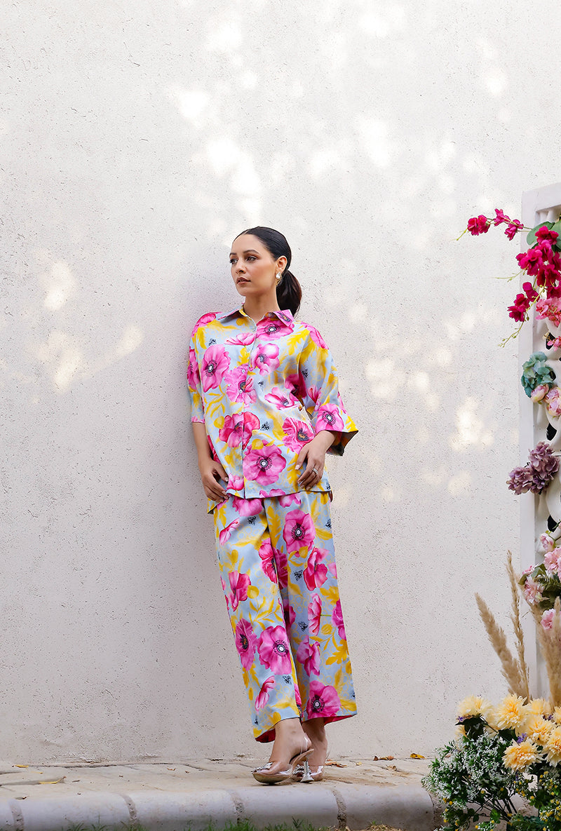 Mint Garden Printed Magnolia Co-ord Set