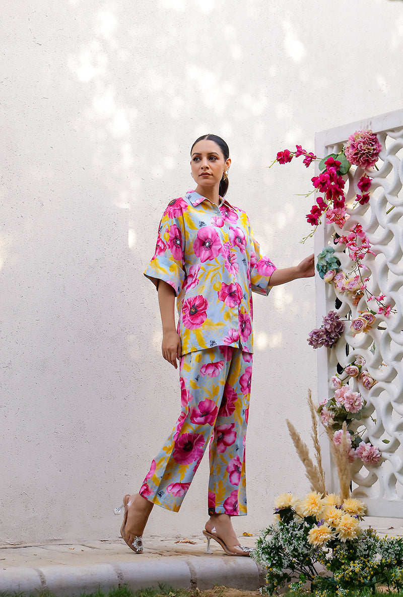 Mint Garden Printed Magnolia Co-ord Set