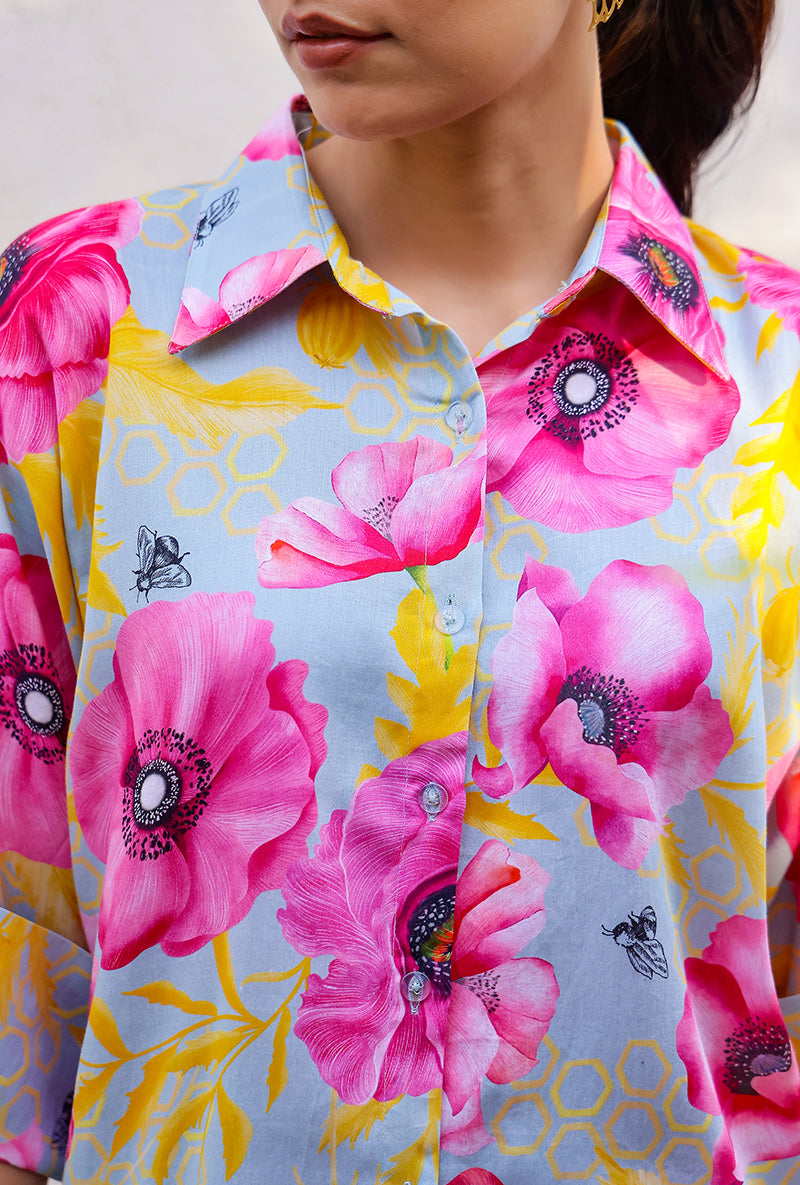 Mint Garden Printed Magnolia Co-ord Set