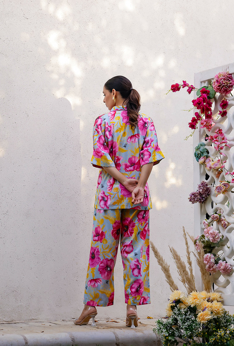 Mint Garden Printed Magnolia Co-ord Set