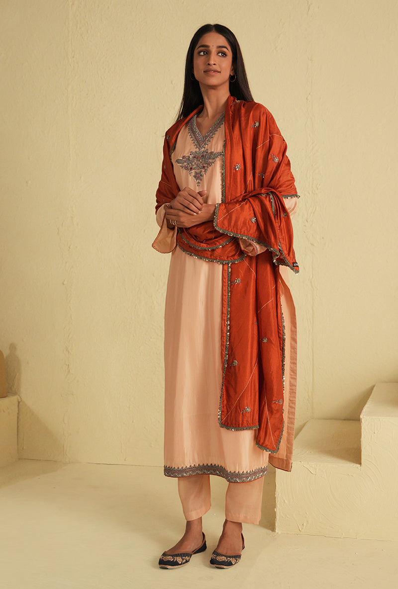 Spanish Villa Straight Cut Noorie Kurta Set