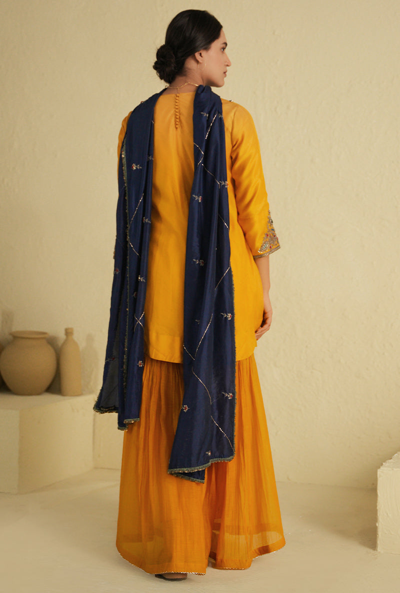 Yellow Noorie Gharara Set
