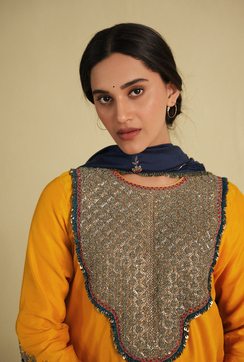 Yellow Noorie Gharara Set