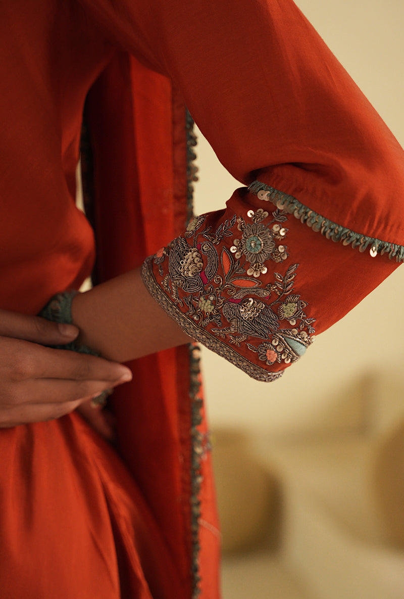 Apricot Brandy Noorie Gharara Set