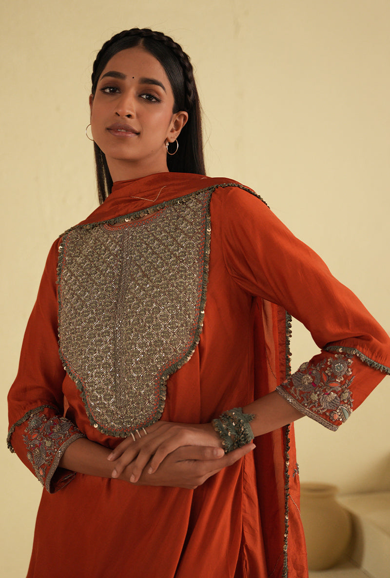 Apricot Brandy Noorie Gharara Set