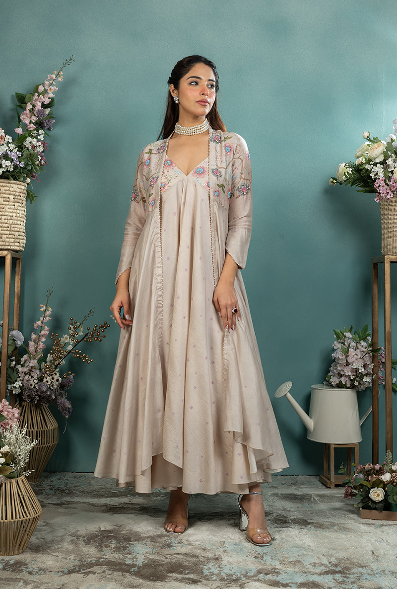 Ivory Mughal Made In Heaven Jacket Set