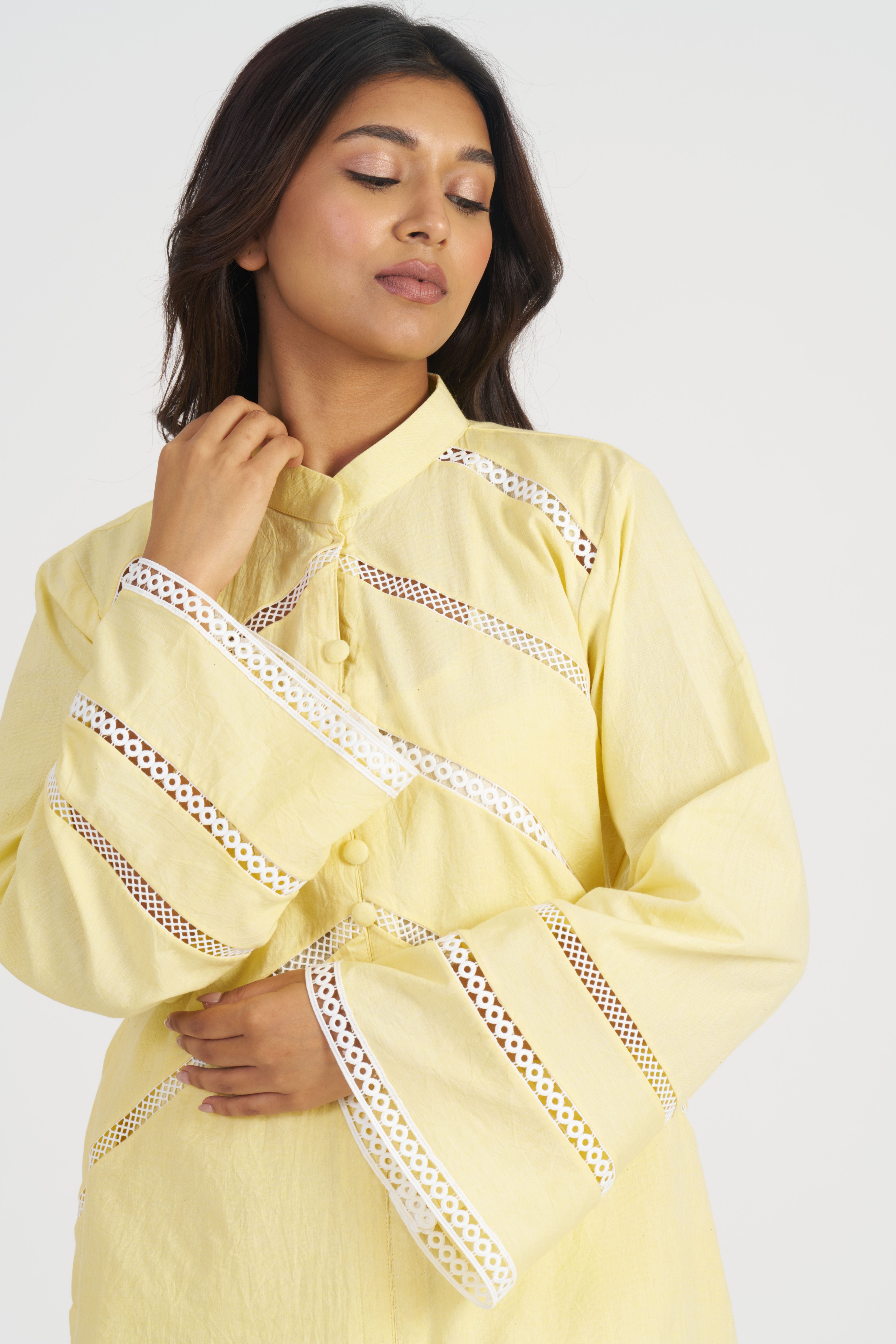 Lemon Yellow Lola Rose Co-Ord Set