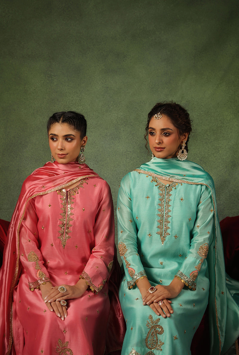 Pink Ambi Buta Ishq Kurta Set