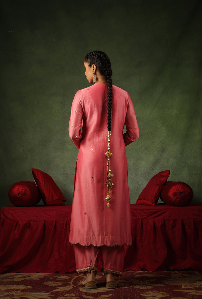 Pink Ambi Buta Ishq Kurta Set