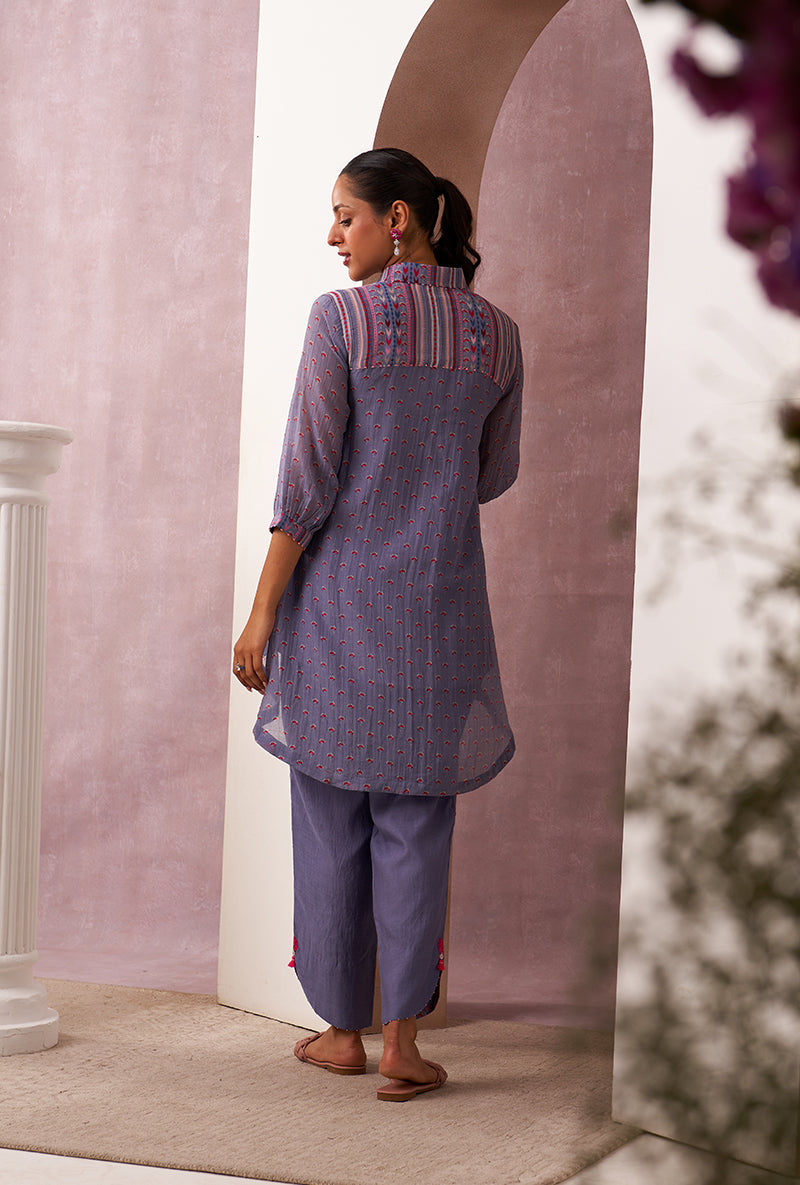 Lilac Collar Mahira Co-ord Set