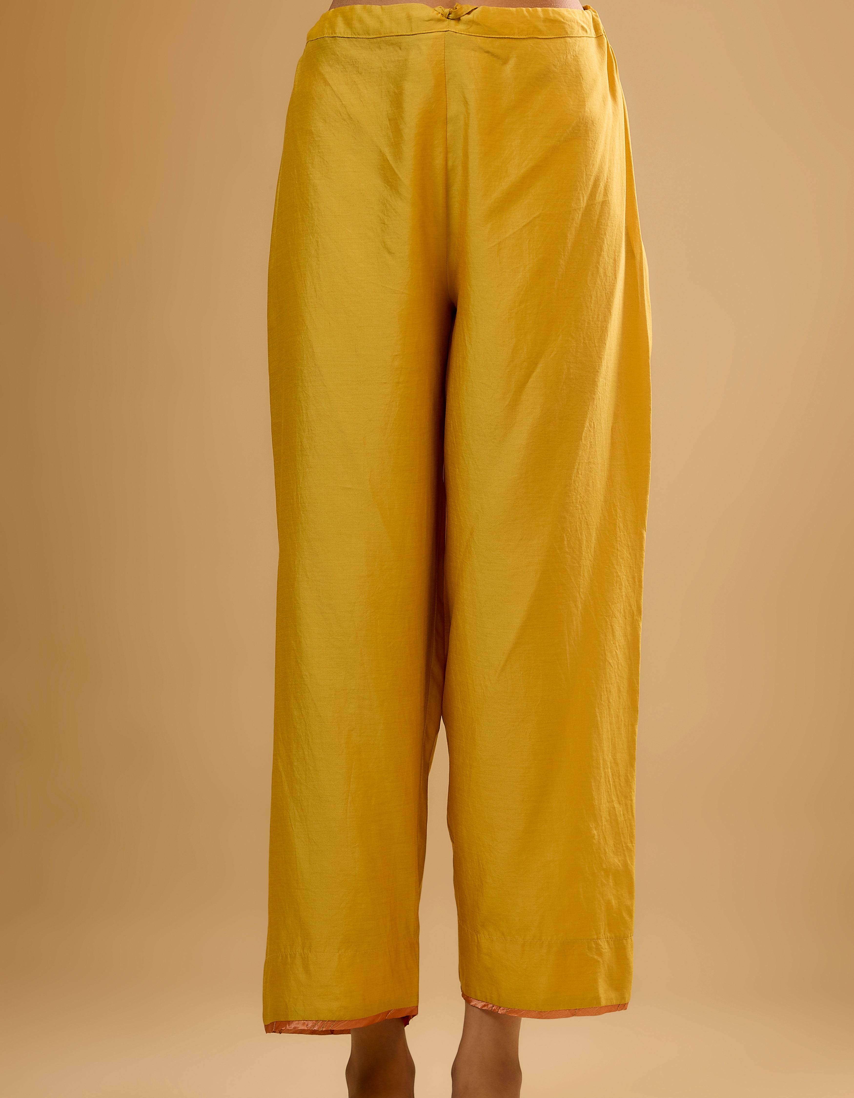 Yellow Dori Yoke Rani Kurta Set