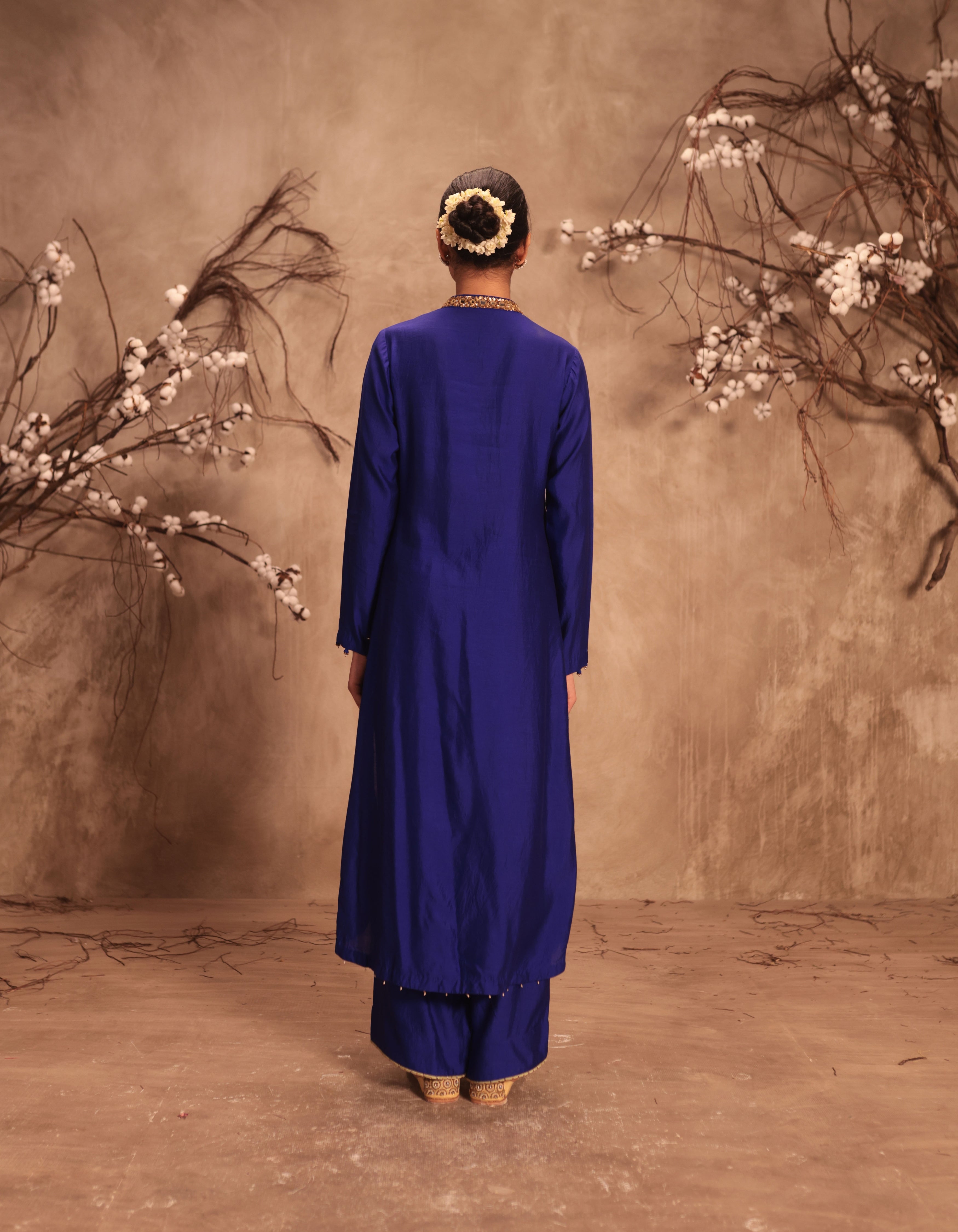 Indigo Applique Rani Kurta Set