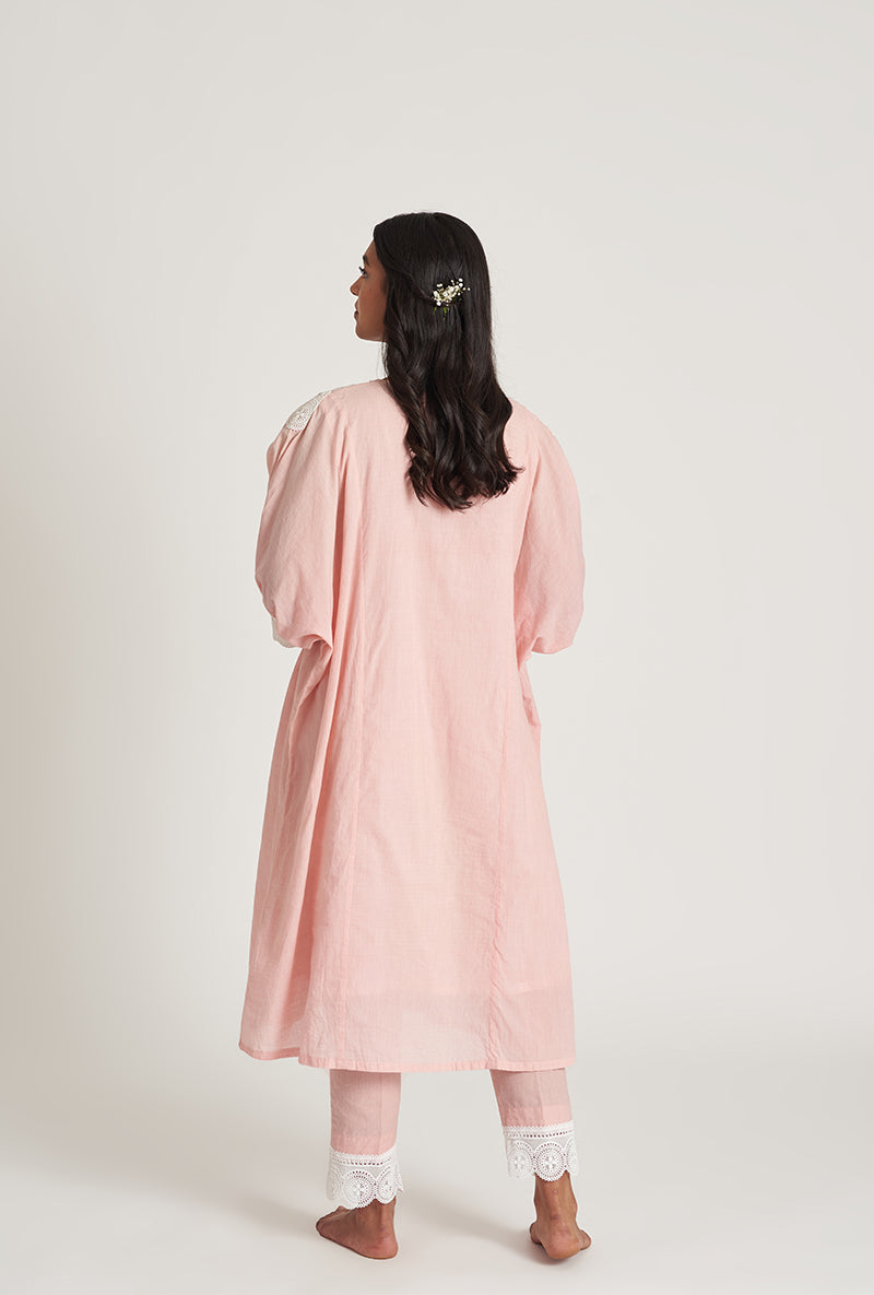 Bright Pink Kaaftan Naaz Laila Kurta Set