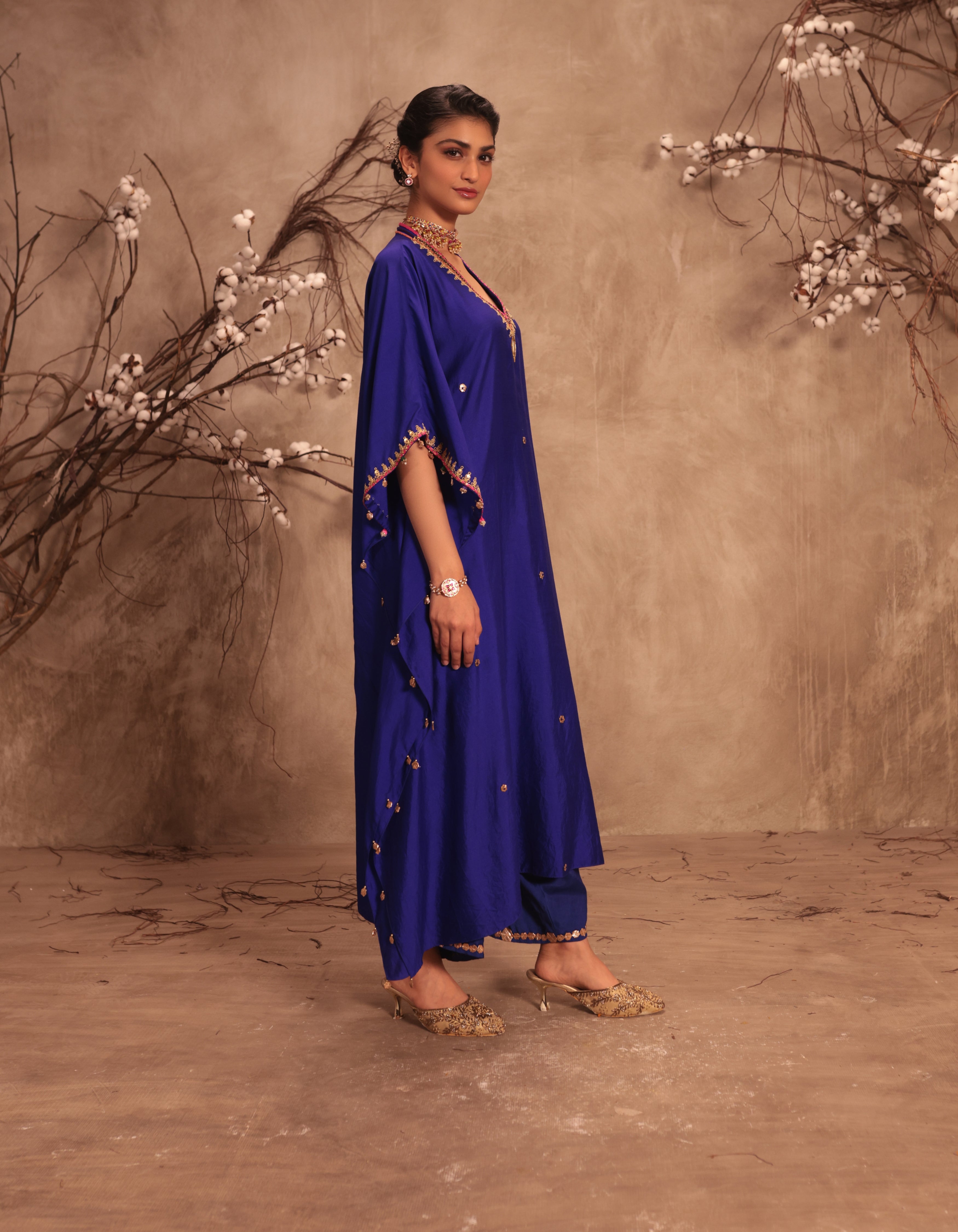 Indigo Rani Kaftan Set