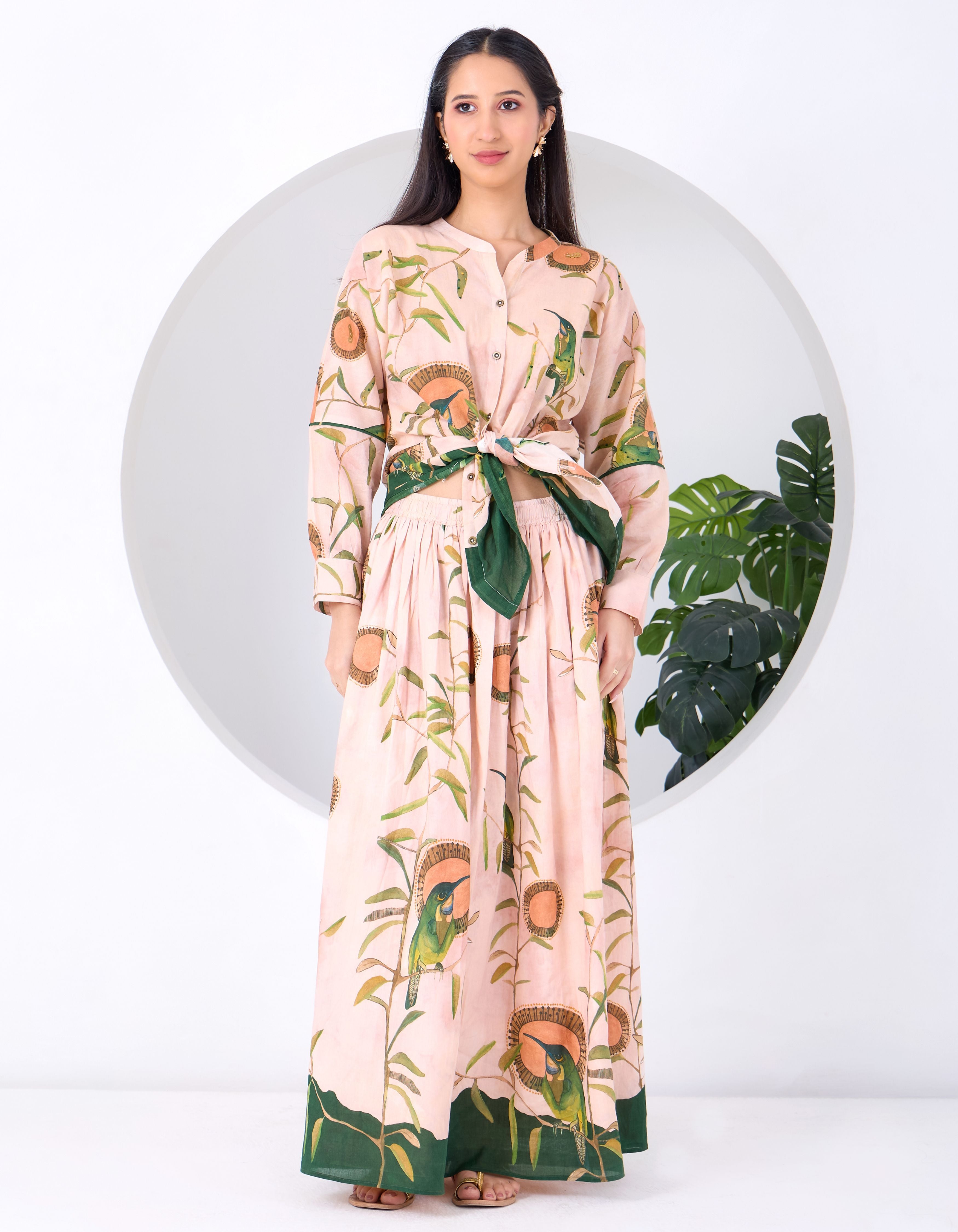 Peach Montane June Skirt Set