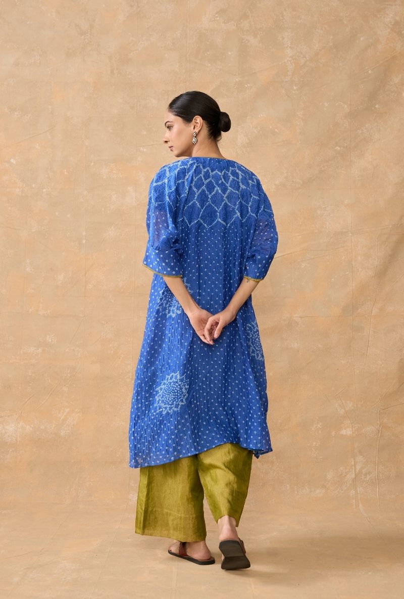 Blue Bandhani Ruhi 2.0 Kurta Set