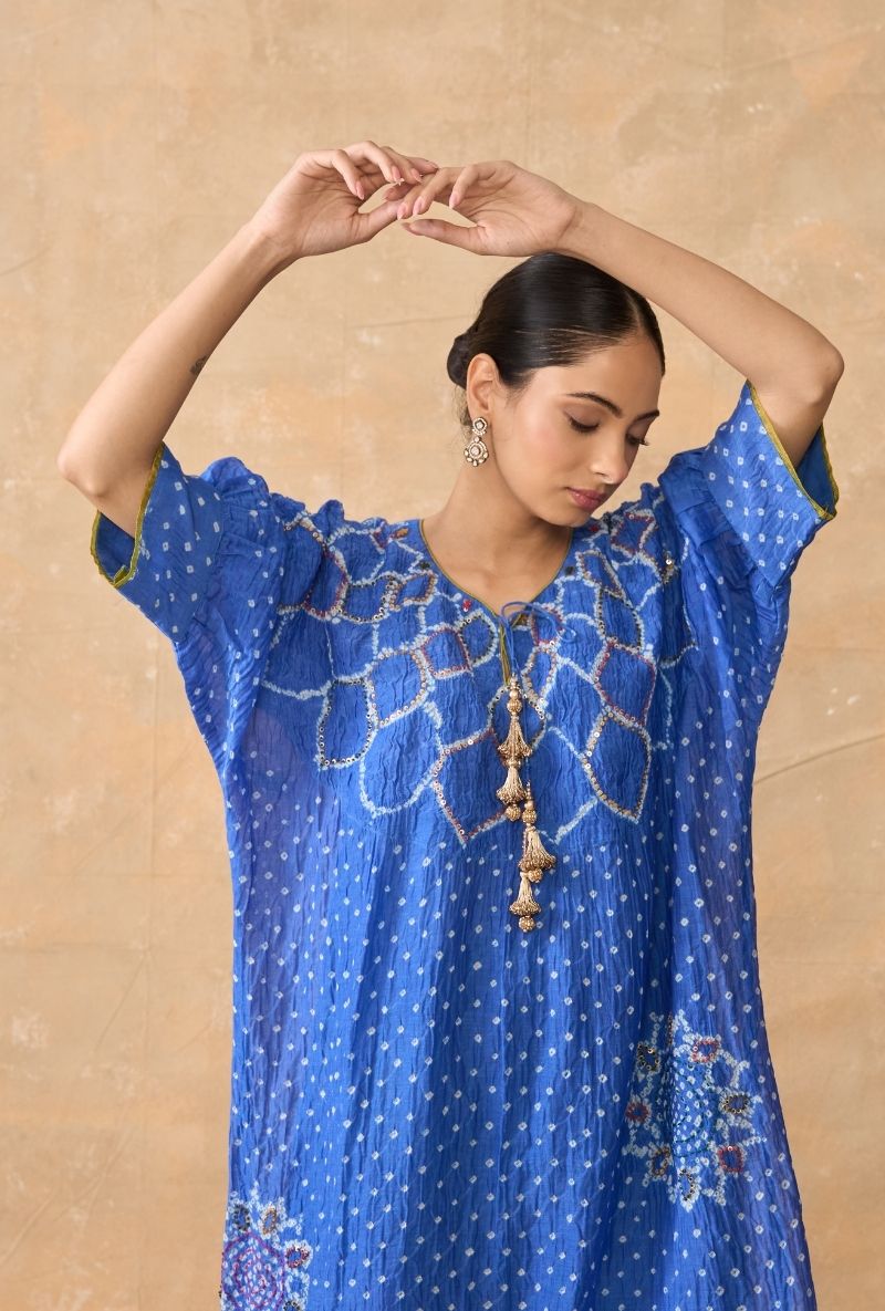 Blue Bandhani Ruhi 2.0 Kurta Set