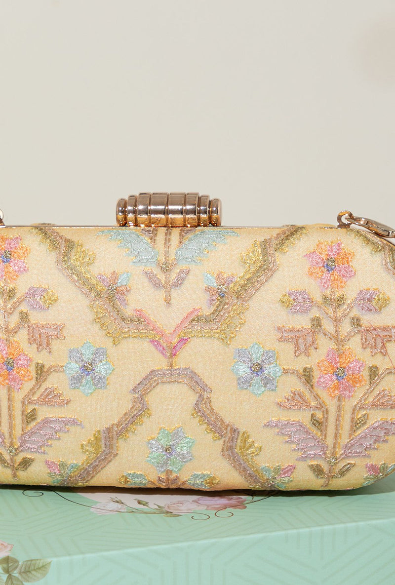 Avira Capsule Clutch- Yellow