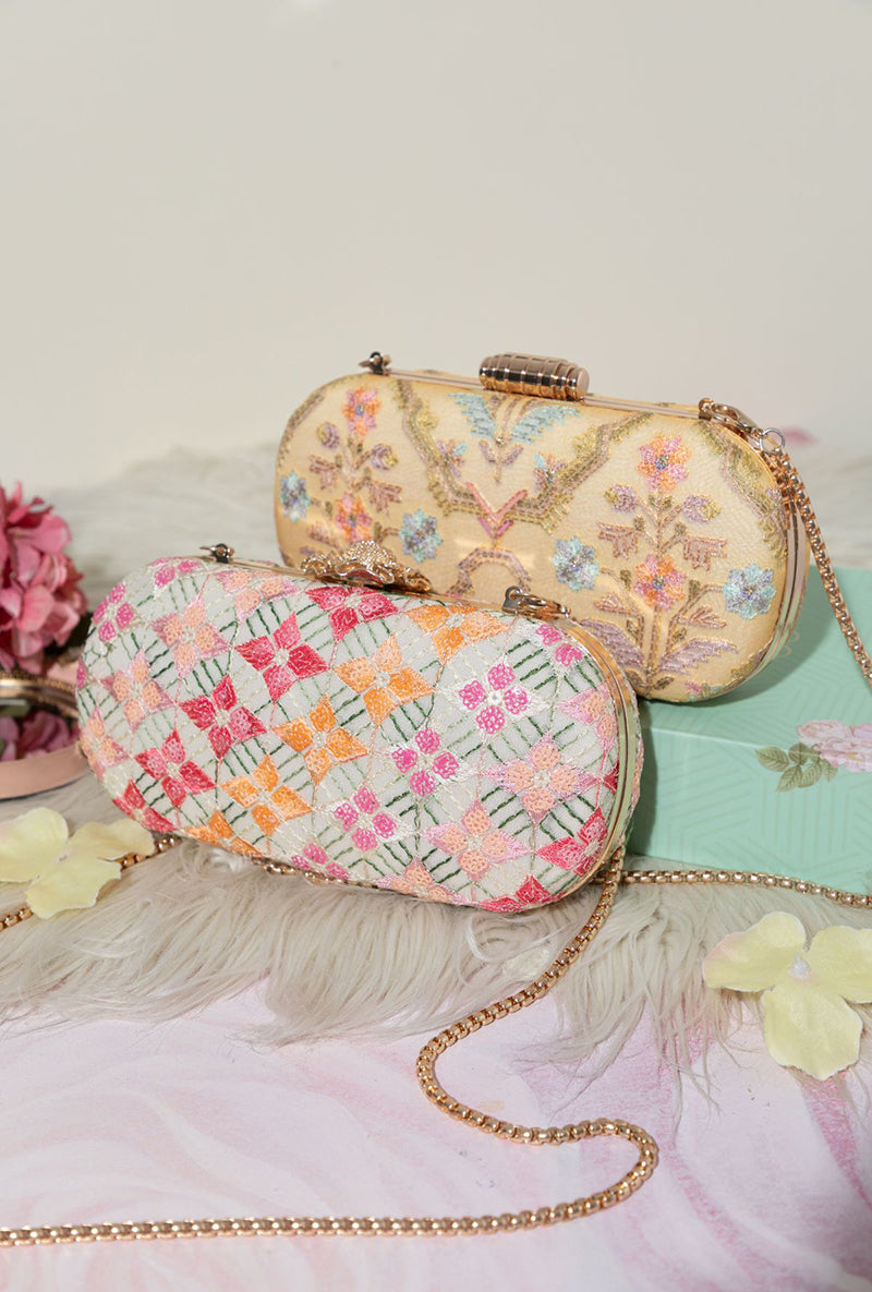 Avira Capsule Clutch- Yellow