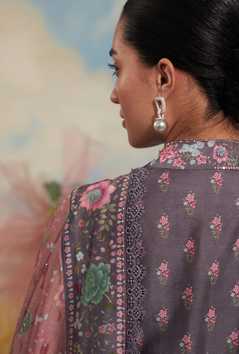 Purple Mughal Made In Heaven Sharara Set