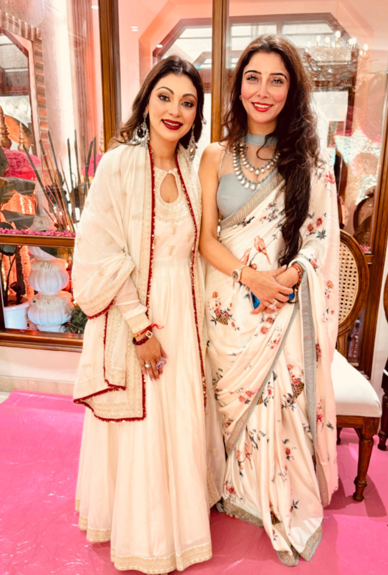Meghna Nayyar in Ivory Kalidar Noorie Kurta Set