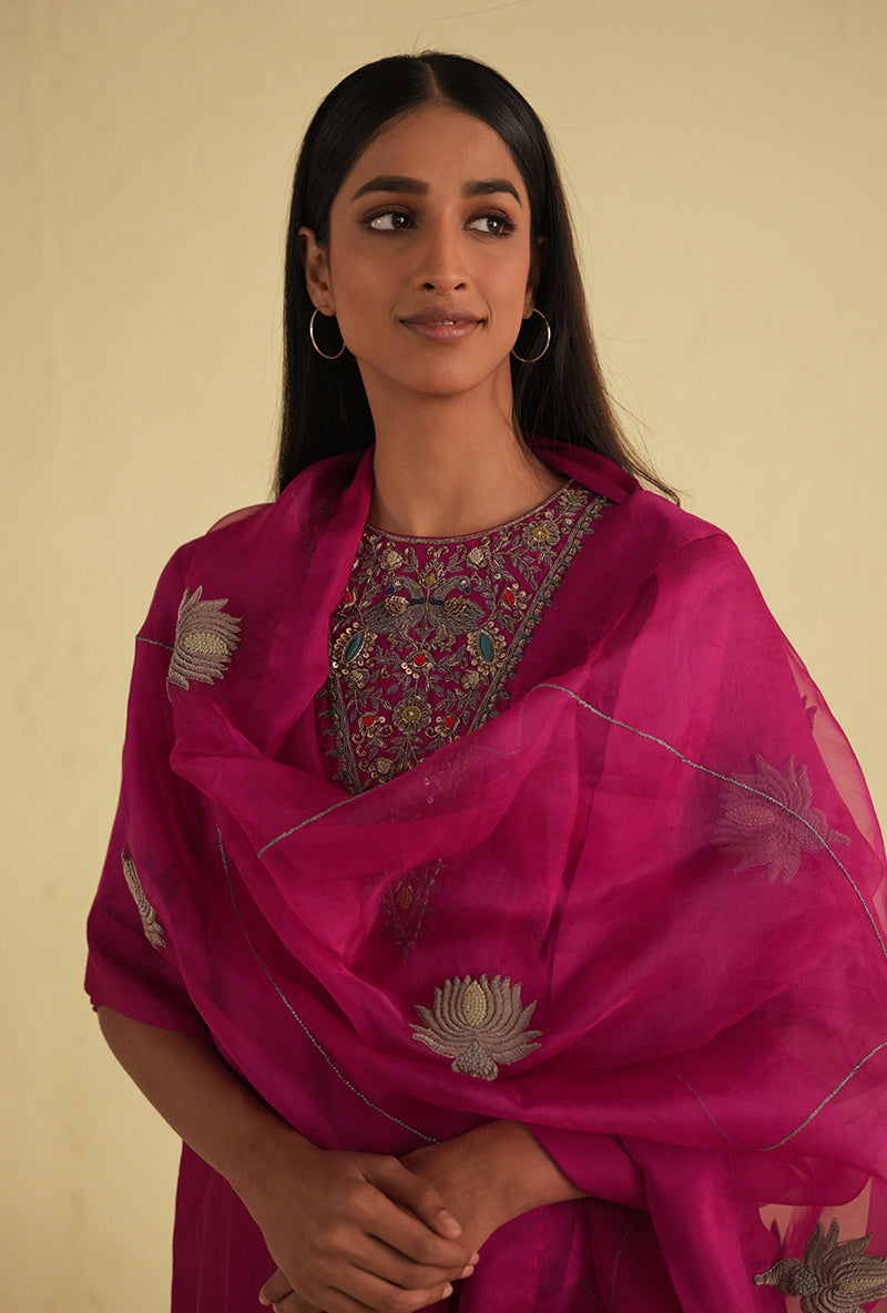 Hot Pink Noorie Kurta Set