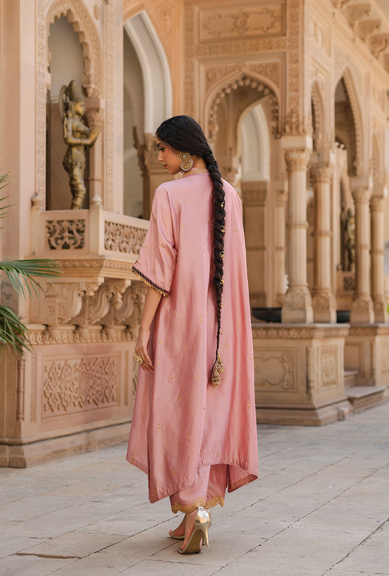 Light Pink Raag Kaftan Set