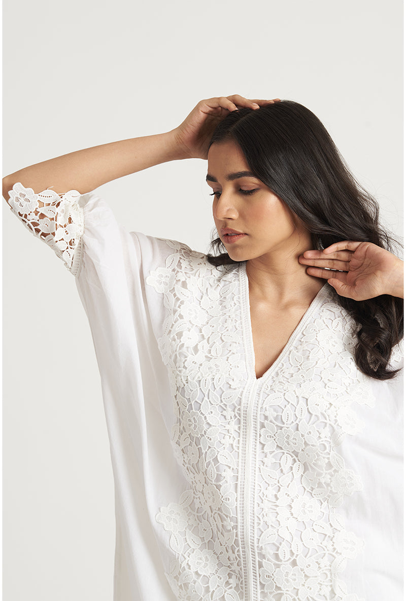 Pearly Off White Kaaftan Ivy Laila Kurta Set