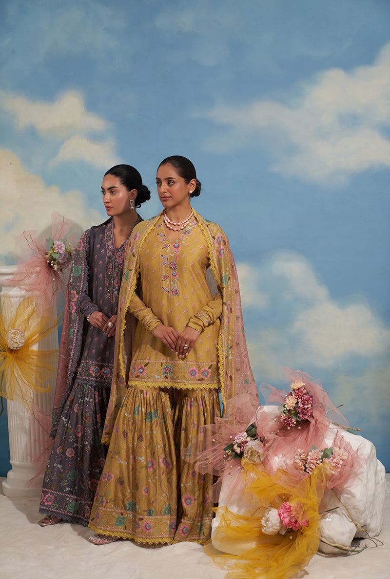 Yellow Mughal Made In Heaven Sharara Set