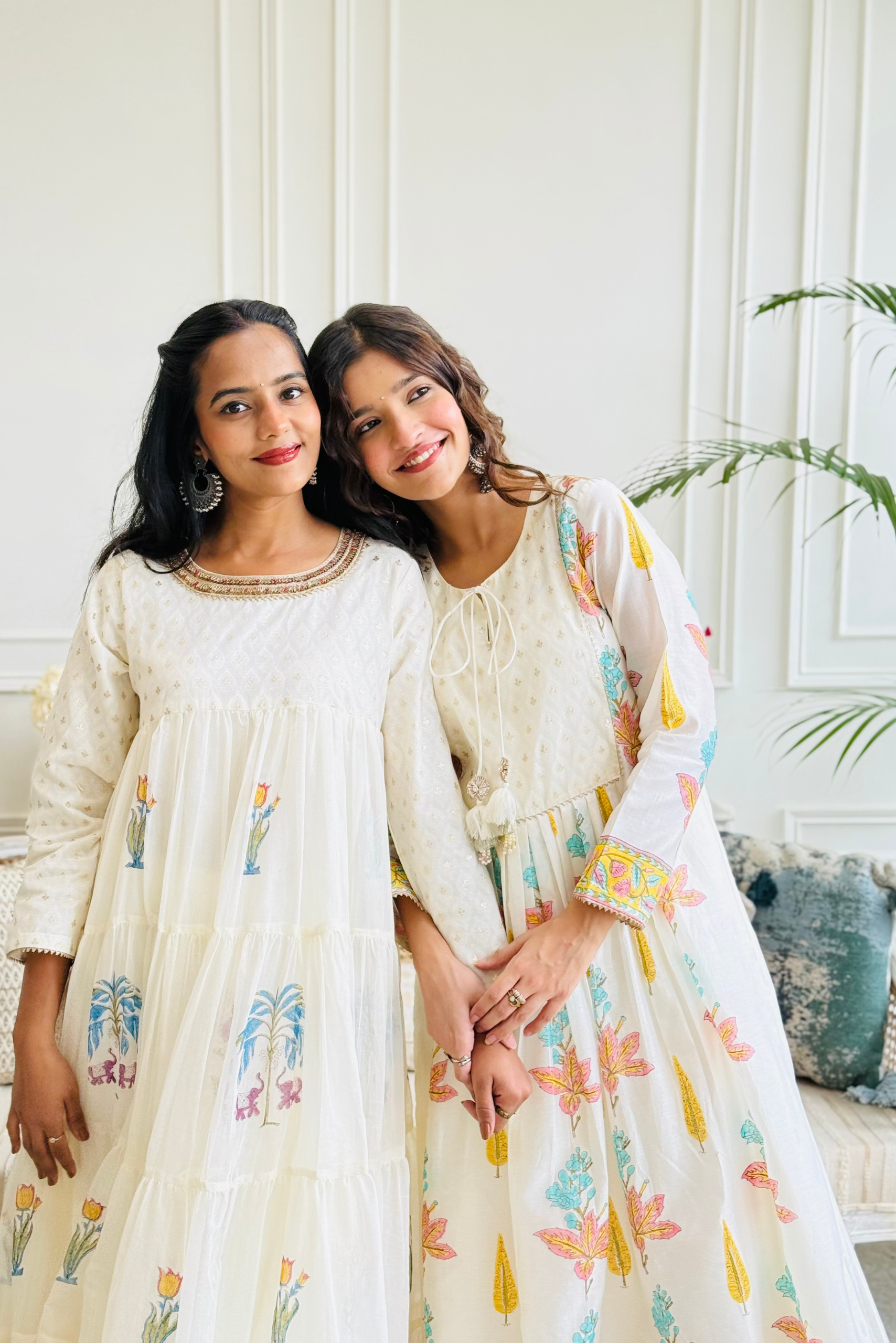 Varsha Rana in Off White Banarsi Buti Yoke Farah Anarkali Set