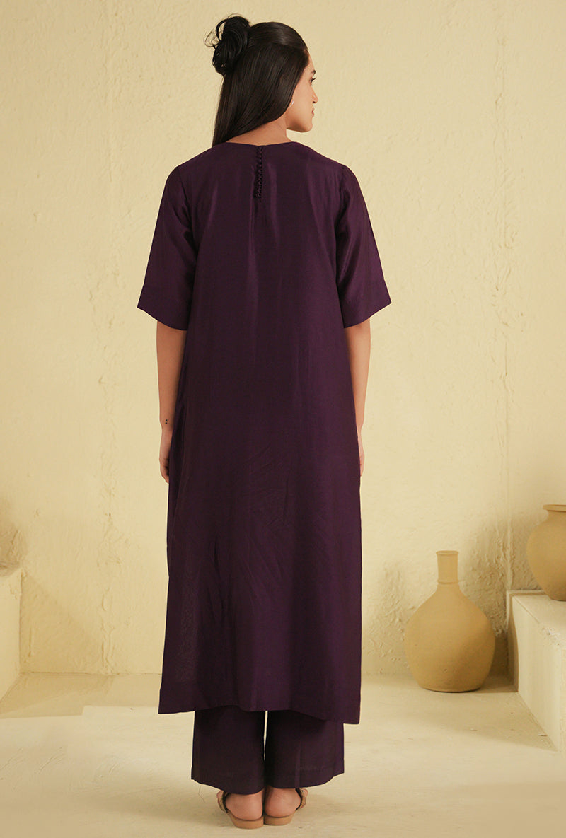 Dark Purple Noorie Kurta Set