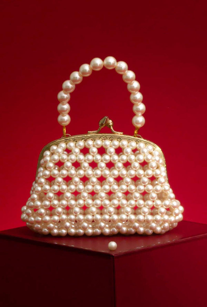 Inez Off-white Vintage Purse