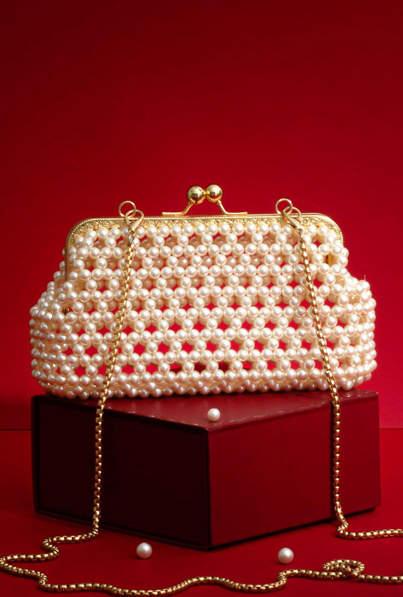 Inez Off-white Vintage Purse