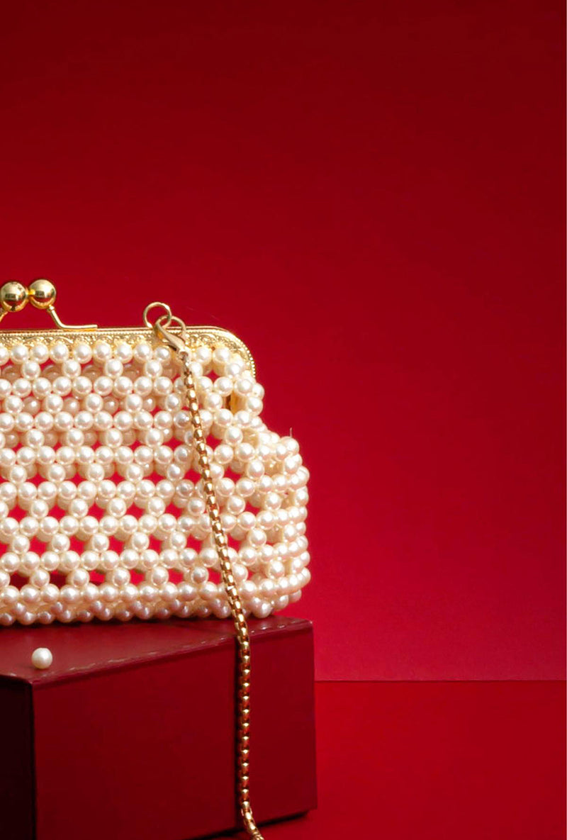 Inez Off-white Vintage Purse