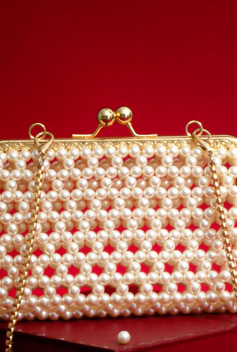 Inez Off-white Vintage Purse