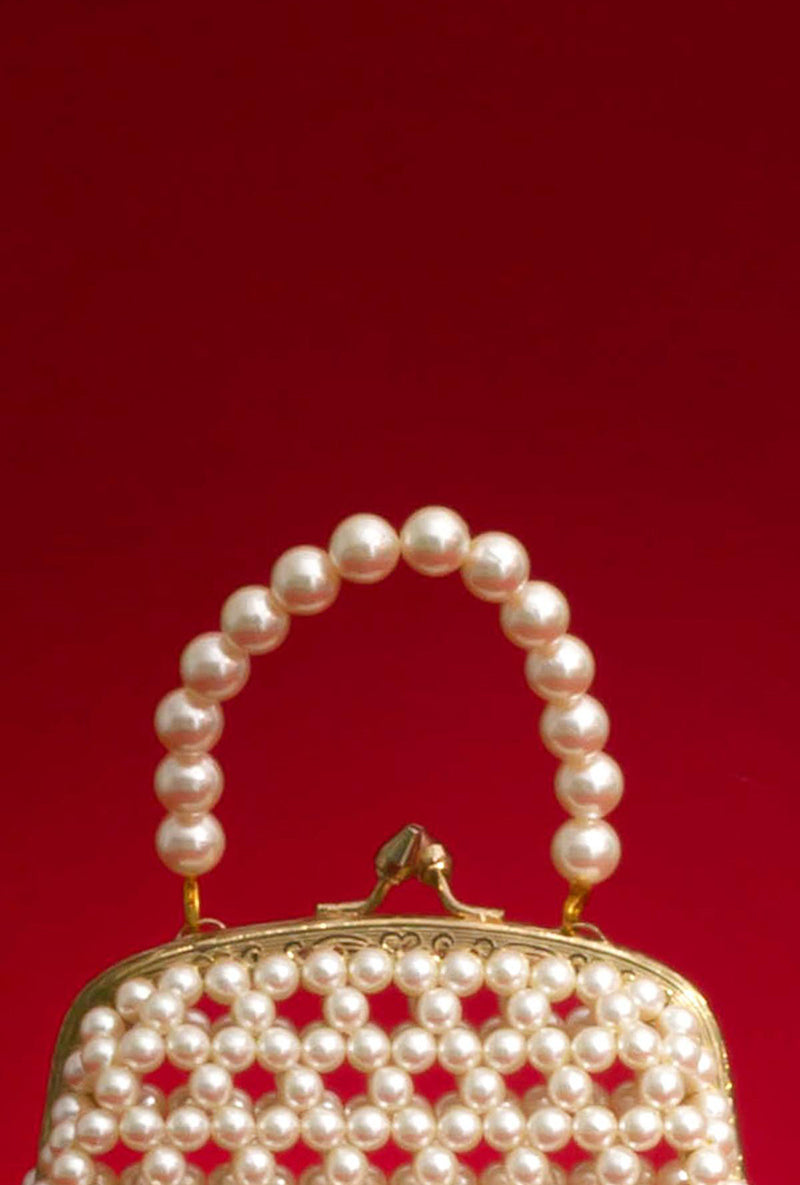 Inez Off-white Vintage Purse