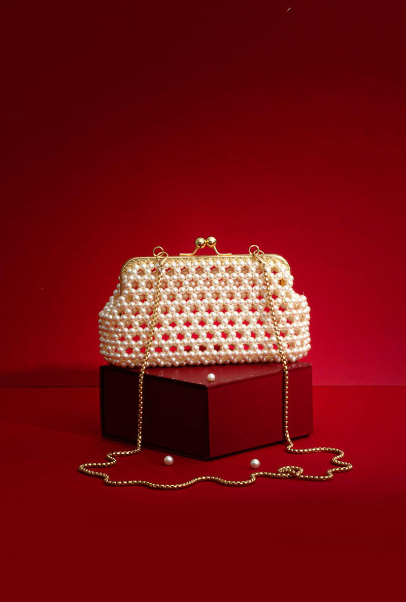 Inez Off-white Vintage Purse