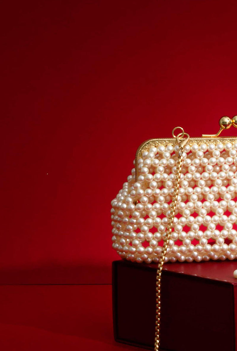 Inez Off-white Vintage Purse