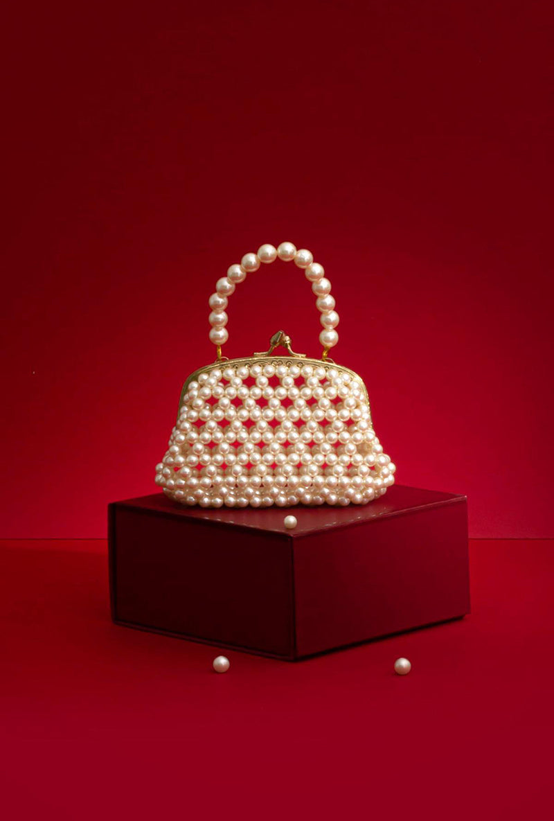 Inez Off-white Vintage Purse