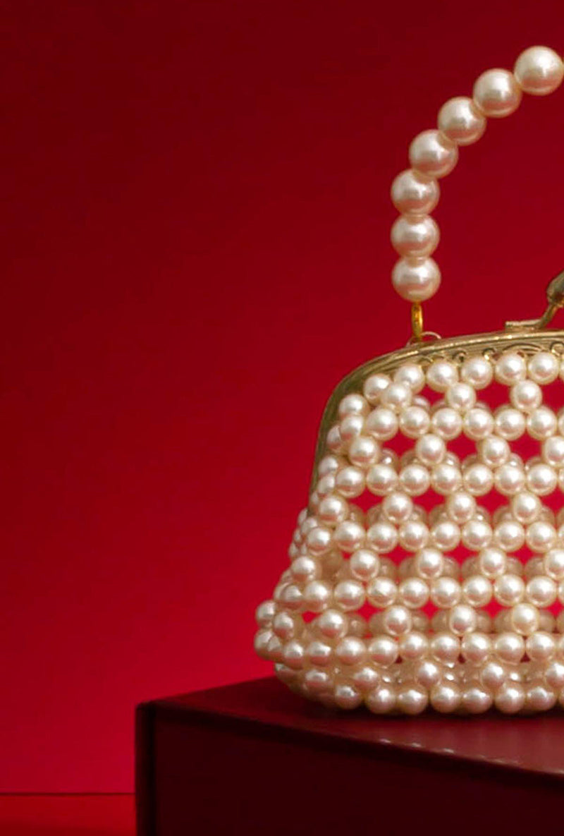 Inez Off-white Vintage Purse