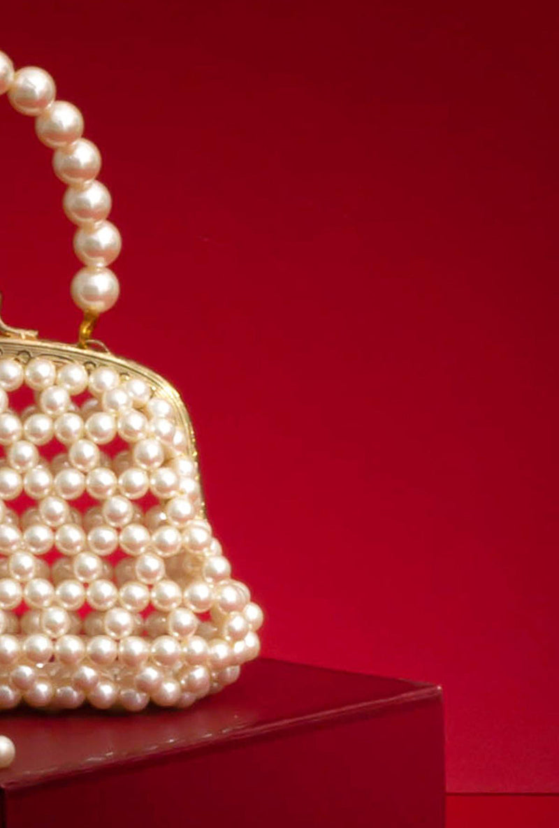 Inez Off-white Vintage Purse