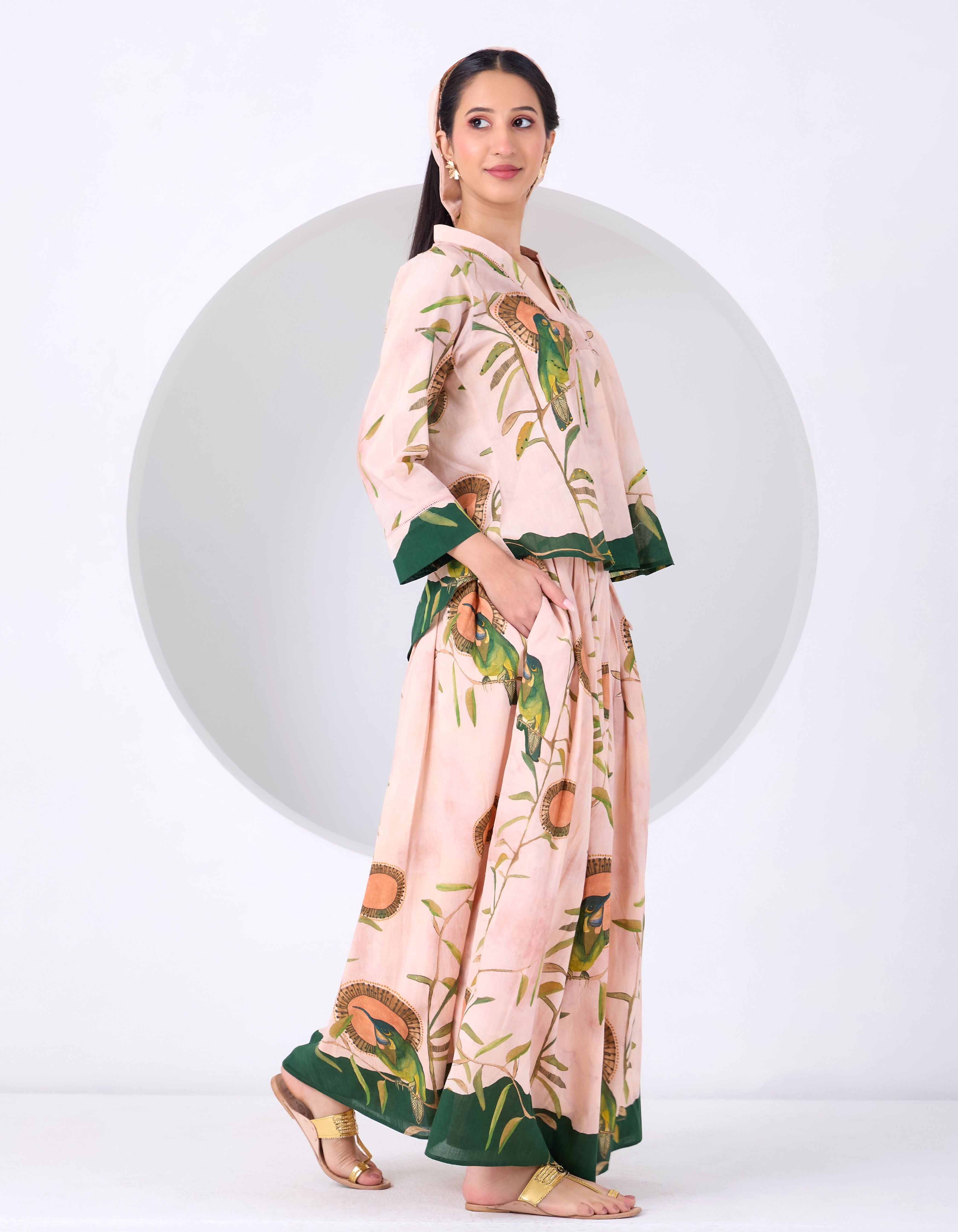 Peach Montane June Skirt Set